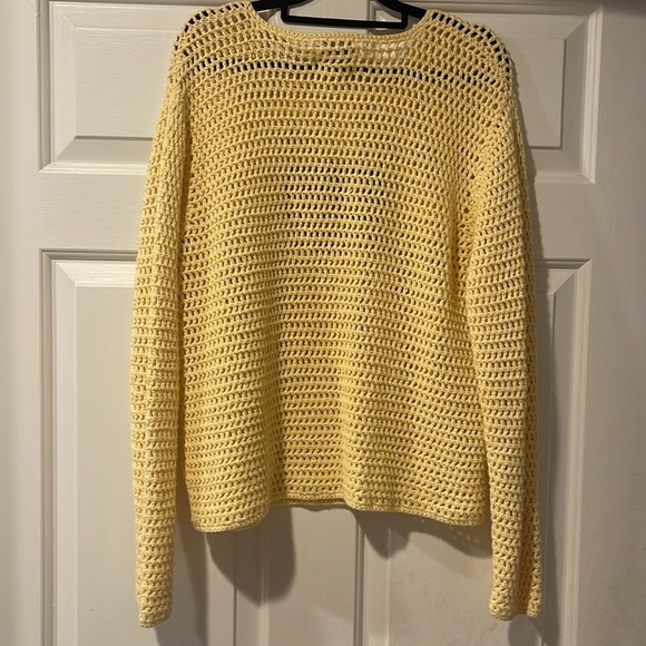 Vintage Christopher& Banks Knitted by hand American flag sweater approx size L - Picture 5 of 6